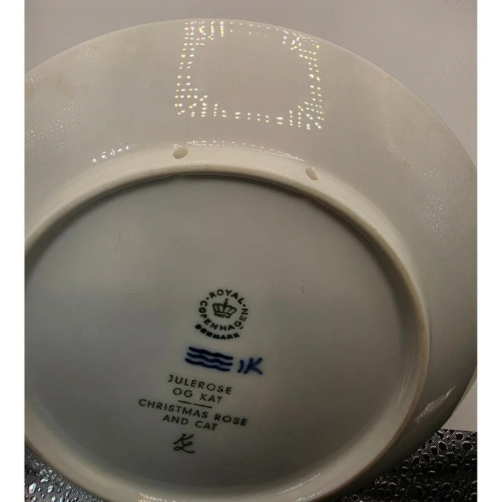 Royal Copenhagen Christmas Plates 1970 1971 1972 Blue White Porcelain Set of 3